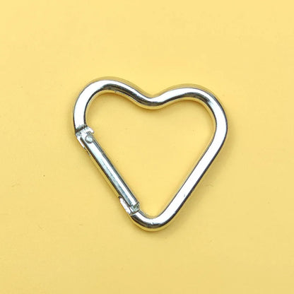 1 Pcs Heart-shaped Aluminum Carabiner Key Chain