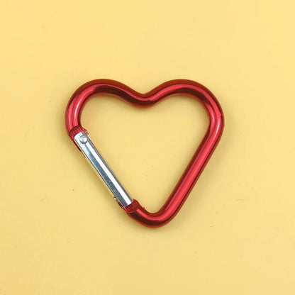 1 Pcs Heart-shaped Aluminum Carabiner Key Chain